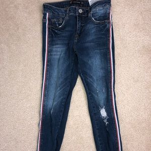 Zara Jeans w/ Stripe Detail